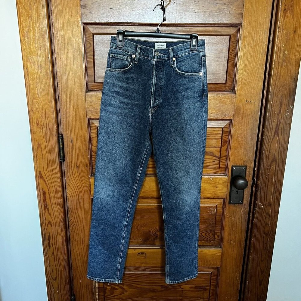 Citizens Of Humanity Womens Sabine Straight Jeans Size 27 High Rise Button Fly